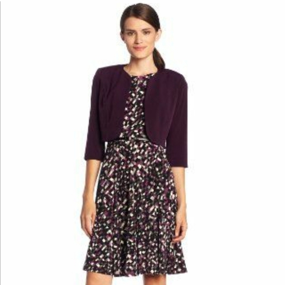 Jessica Howard purple 2 piece jacket dress 4P - Picture 1 of 4